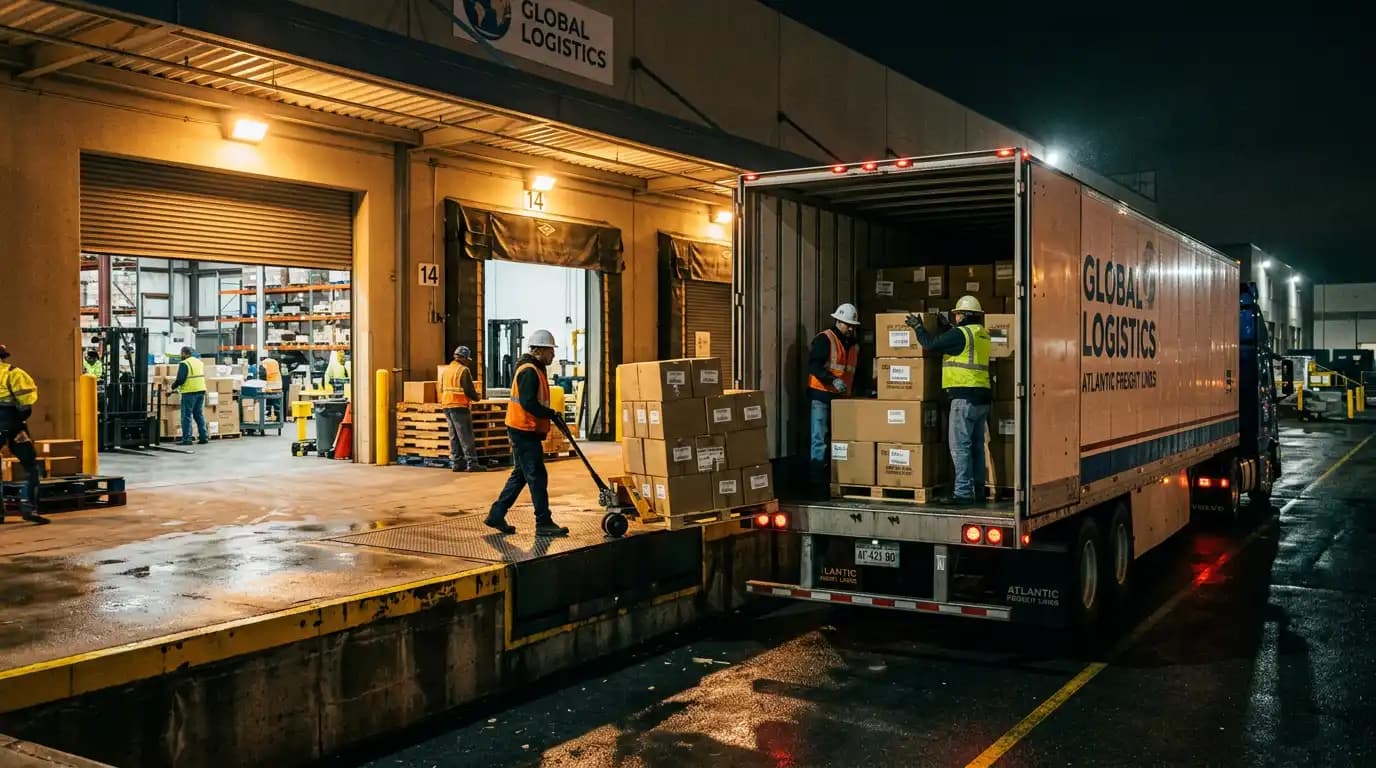 Расчёт стоимости грузоперевозки: фура на погрузке на складе — статья Грузо-Механика